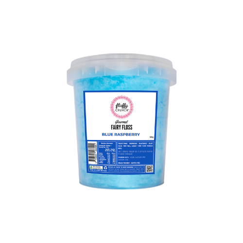 Fluffy Crunch Fairy Floss Blue Raspberry 50g