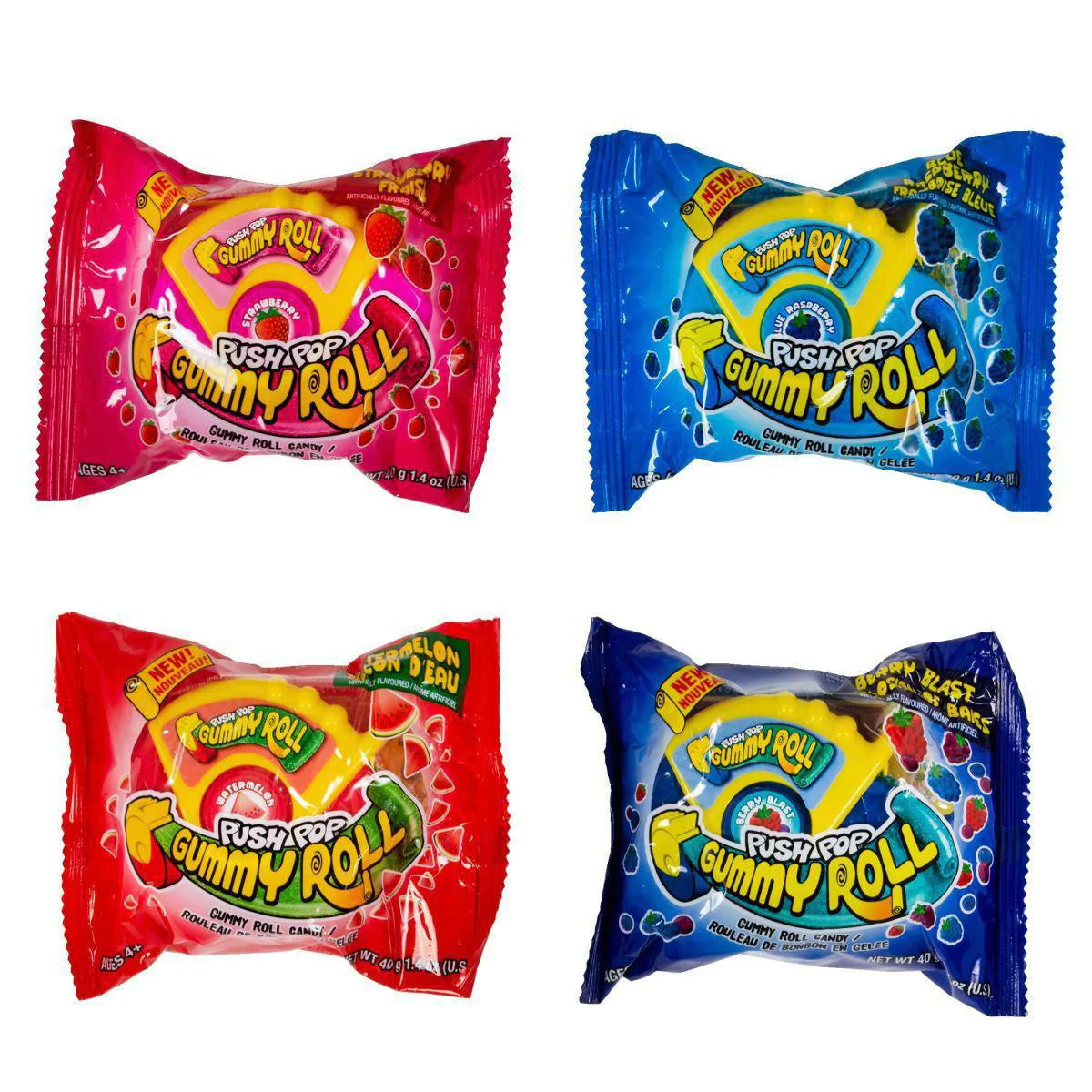 Usa Push Pop Gummy Roll Assorted (past BB date)