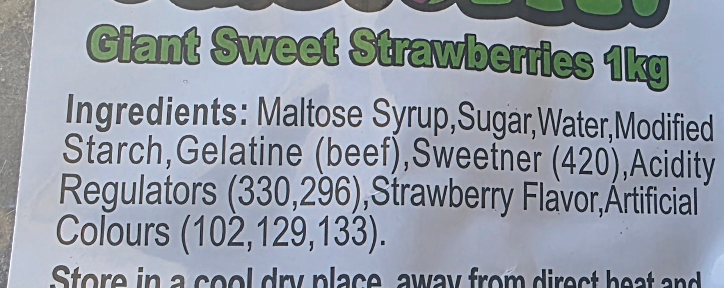 Giant Strawberry 100g (Juicy Jelly) (BB 11/12/2026)