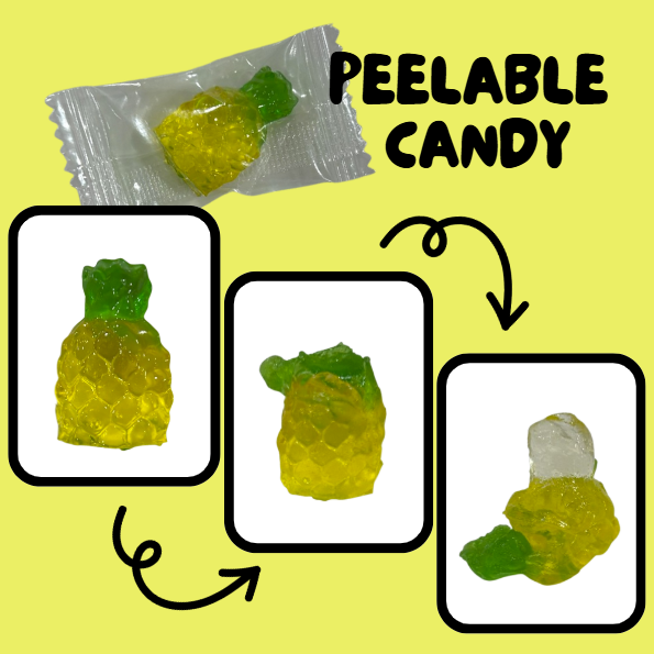 JUICY JELLY Peeled!! GUMMY Pineapple N.W. 100g