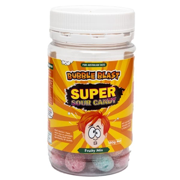 Super Sour Fruit Mix Hard Rock Candy 200g