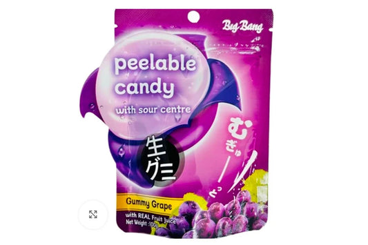 Big Bang Peelable Candy Grape 100g