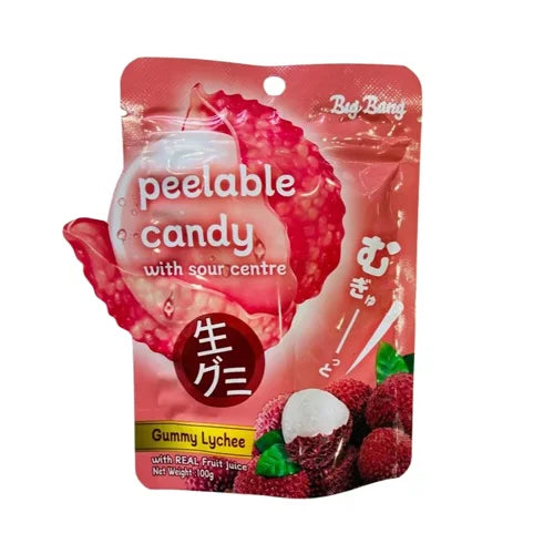 Big Bang Peelable Candy Lychee 100g