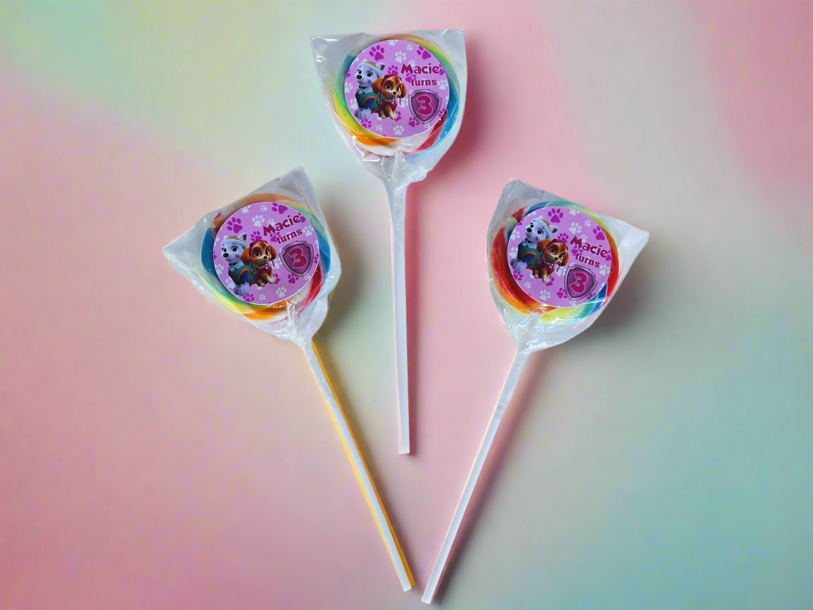 Personalised Lollipops 10pc