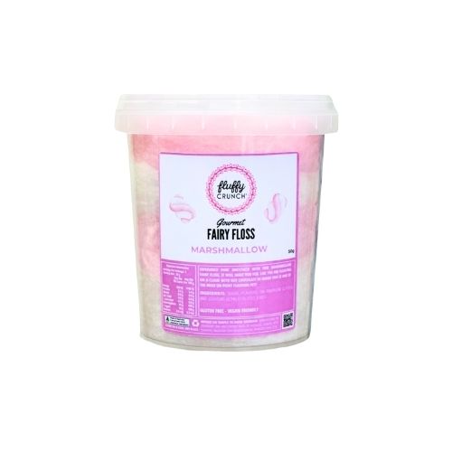 Marshmallow Fairy Floss 50g Fluffy Crunch