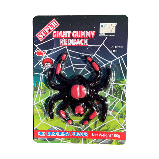 SUPER GUMMY GIANT REDBACK SPIDER 100G