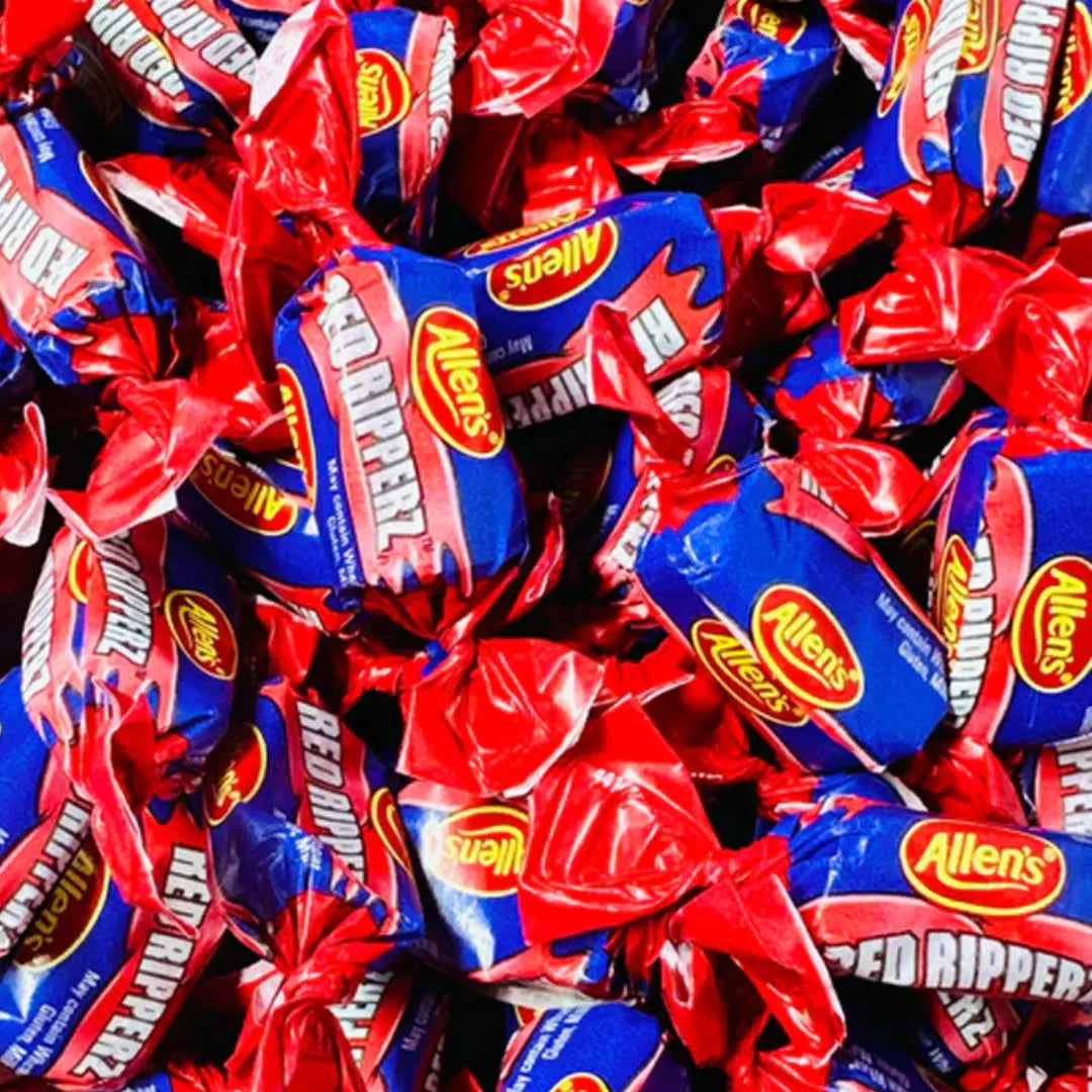 Allens Red Ripperz 100g – Sweets and Treats Adelaide