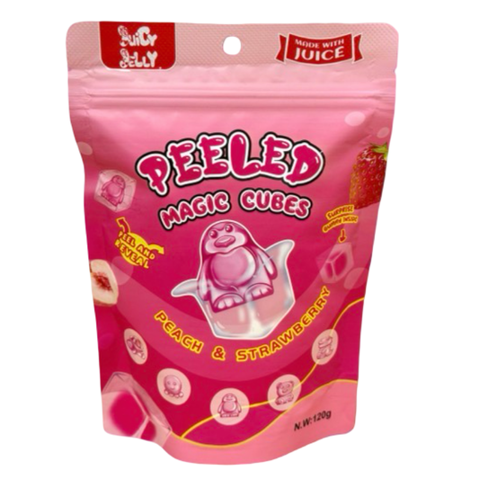 Magic Cube Peach + Strawberry Peeler Gummy 120g