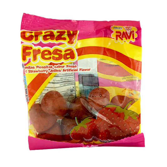 Ravi Crazy Fresa Mexican Strawberry Jelly Candy