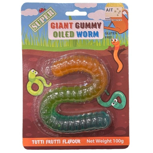 SUPER GUMMY GIANT WORM 100G
