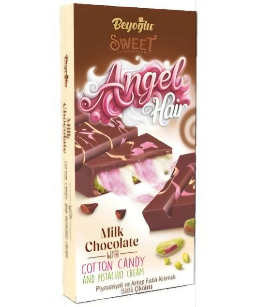 Dubai Milk Chocolate with Cotton Candy & Pistachio Cream 170G