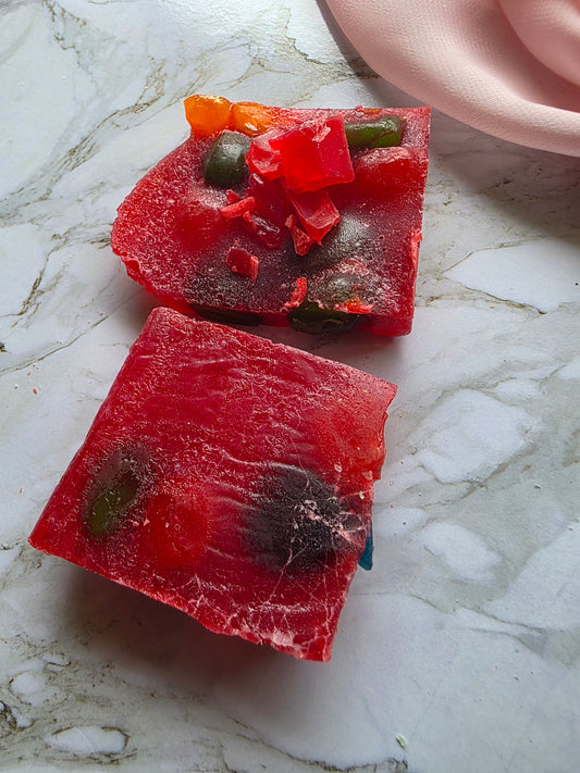 Strawberry with Gusher lollies Crystal Candy