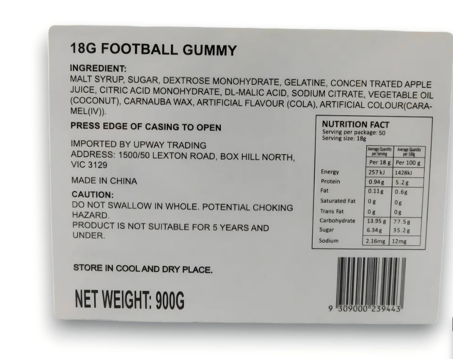 Cola Football 5pc Big Bang