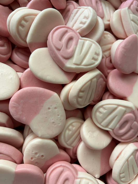 Heart Strawberry & Vanilla Swedish Lollies