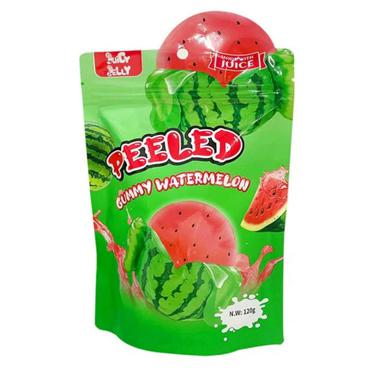 Peeled Gummy Fruits - Watermelon (120gm) Peeler