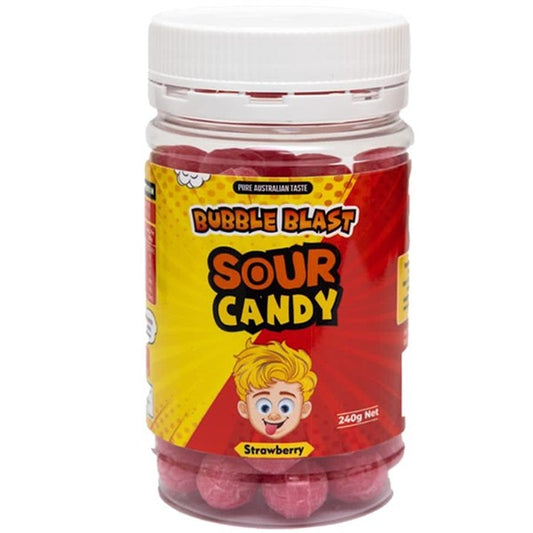 Sour Strawberry Rock Candy 250g