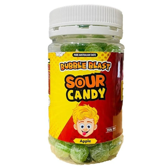 Sour Apple Rock Candy 250g Aussie Made
