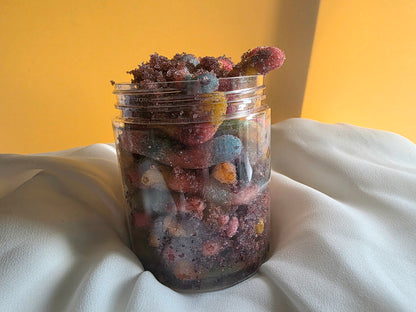Sour Grape covered Lollies